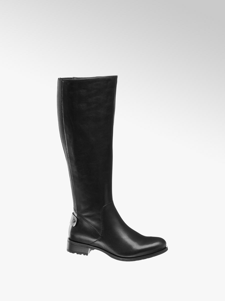5th Avenue Zwarte hoge laars leer Gratis Bezorgd en Retour 5th Avenue Zwarte hoge laars leer Gratis Bezorgd en Retour